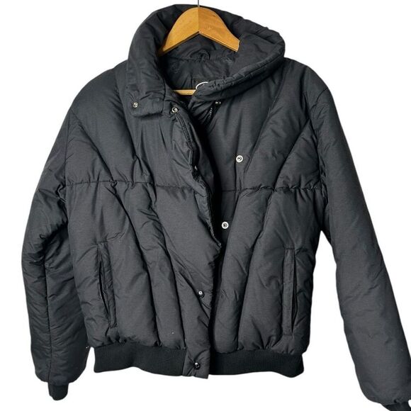 Vintage Roffe Black Ski Jacket Women's Size 14 Snowboard All weather warm - Picture 2 of 11